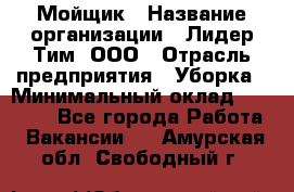 Мойщик › Название организации ­ Лидер Тим, ООО › Отрасль предприятия ­ Уборка › Минимальный оклад ­ 15 300 - Все города Работа » Вакансии   . Амурская обл.,Свободный г.